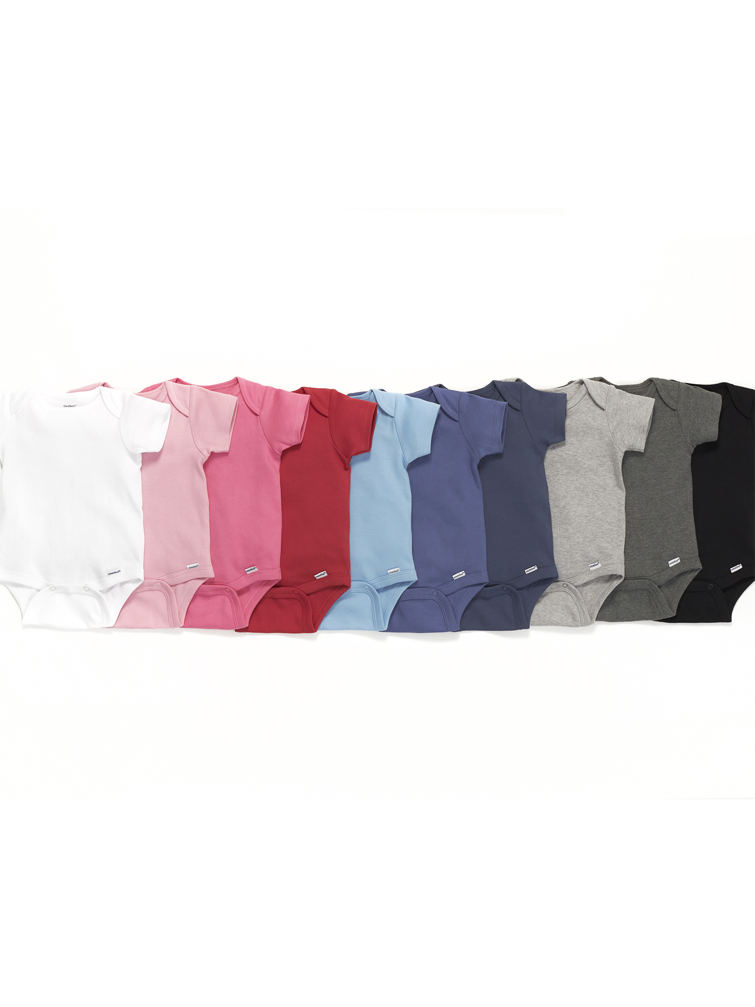 Gerber Onesies Brand Cotton Rib Bodysuits, 5-Pack photo 3