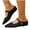 Black, variant on Women's Crochet Pointed Toe Mules, Adjustable Buckle Strap, Low Heel Casual Shoes