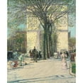 thumbnail image 2 of Childe Hassam 20x23 Gold Ornate Framed and Double Matted Museum Art Print Titled - Washington Arch, Spring, 2 of 4