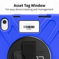 thumbnail image 3 of CODi Rugged Case for iPad 11" (A16) and iPad 10.9" 10th Generation with Integrated Screen Protector, Rotating Kickstand, Hand Strap, Shoulder Strap, Blue, 3 of 7