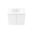 thumbnail image 5 of Modway Bryn 30" Modern Wood/Ceramic Wall-Mount Bathroom Vanity in White, 5 of 8