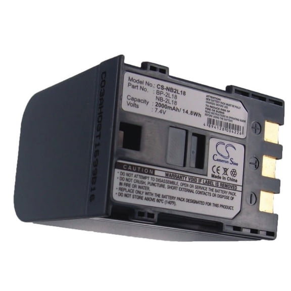 Replacement Battery For Canon 7.4v 2000mAh Camera Battery