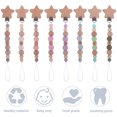 thumbnail image 2 of Zioy Infant Pacifier Clip Cartoon Star Creative Safe Lightweight Smooth Soothe Beech Baby Pacifier Clip Chain Home Supplies, 2 of 7