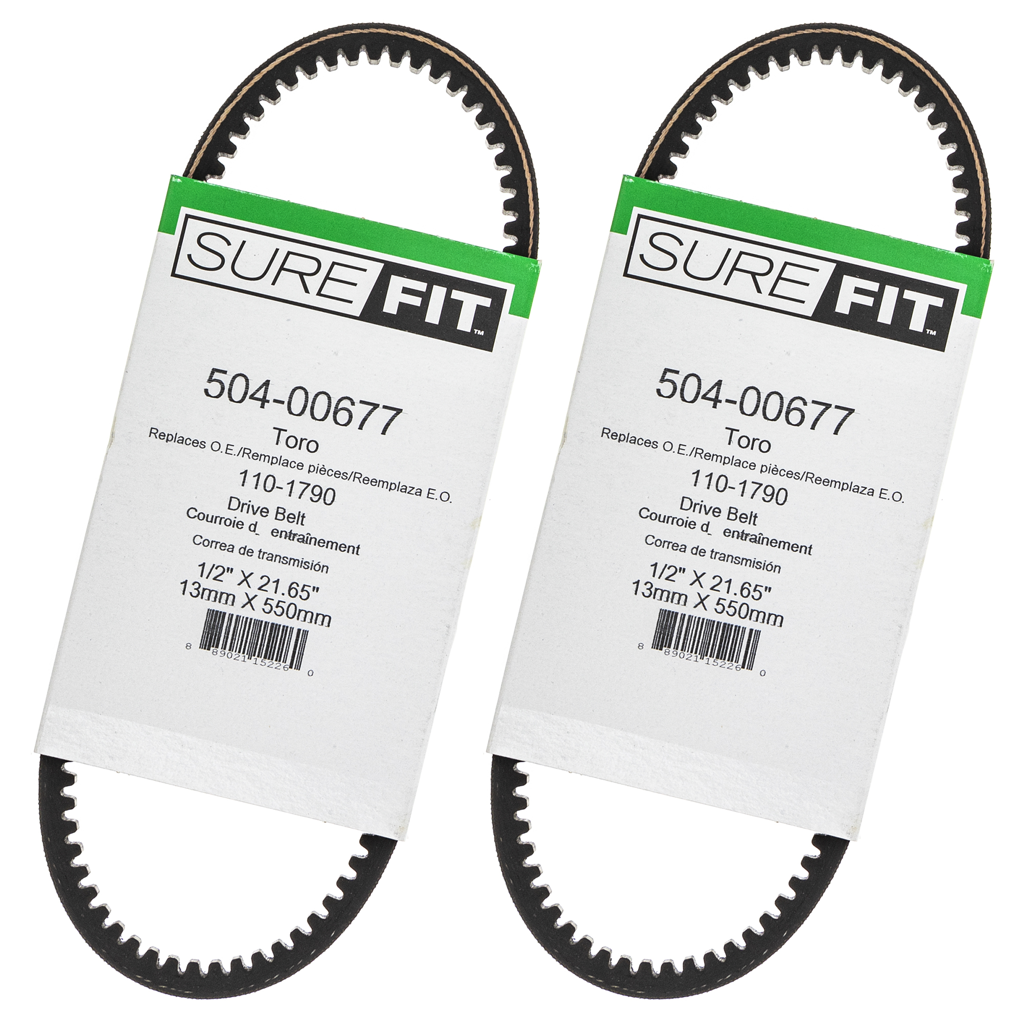 SureFit Deck Drive Belts Replacement for Toro 1101790 21" HeavyDuty