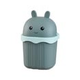thumbnail image 2 of TIMIFIS Cute Desktop Trash Can Small Desktop Plastic Waste Basket Garbage Can Mini Storage Bin For Bathrooms Offices Or Dressing Table, 2 of 6