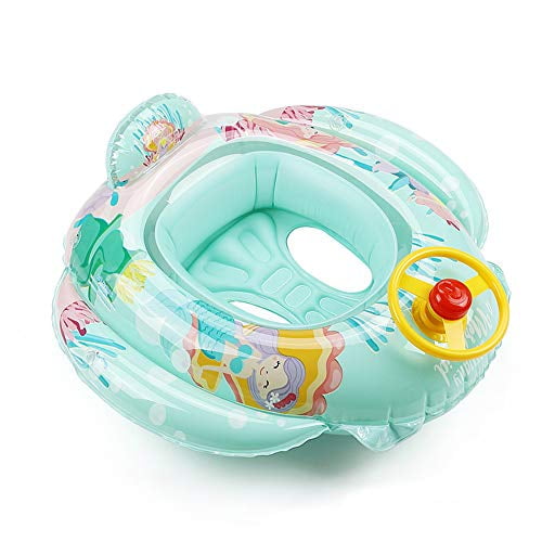 Baby Girl SNOW WHITE Swim Seat Inflatable Swimming Boat Ring Floating Seat 