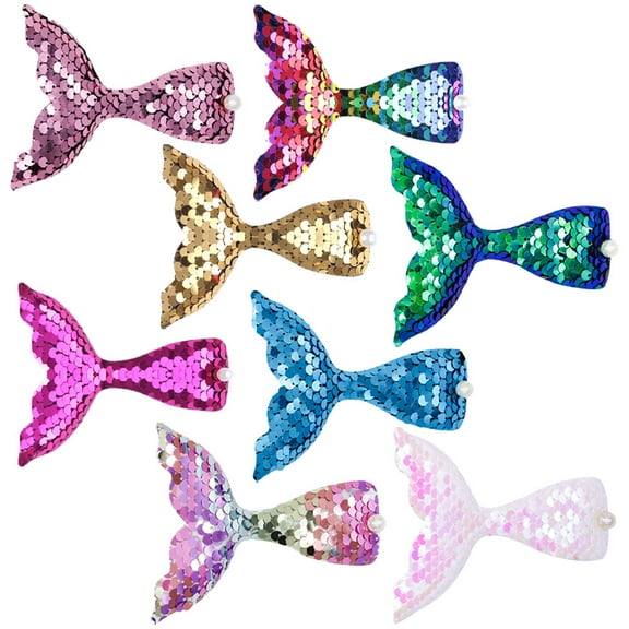 FRCOLOR 8 pcs Little Girl Hair Clips Mermaid Hair Clips Duckbilled Hair Clips Glitter Hair Clips