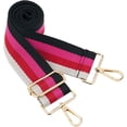 thumbnail image 1 of LAICAIW Grand Bandoulière, Sangle de Sac à Main Réglable Style Guitare avec Boucle Dorée Remplacement Tissé pour Sacs à Main (5CM) Couleur6, 1 of 5