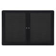 thumbnail image 2 of Ghent OVG4-F95 36 in. x 60 in. 2-Door Ovation Black Fabric Tackboard - Gray Frame, 2 of 2