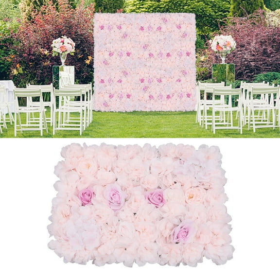 Artificial Flowers Wall Decoration Silk Panels for Home Party Wedding Backdrop 4PCS Artificial Flowers Wall Decoration Silk Panels Home Party Wedding Backdrop Artificial Flower Wall Panel Silk Rose