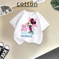 thumbnail image 2 of Marca Linda Minnie Verano Niños Camiseta de Algodón Lindo Dibujos Animados de Disney Niños Niñas Moda Casual Camiseta de Cuello Redondo Ropa para Niños, 2 of 5