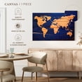 thumbnail image 5 of Elephant Stock Birch Cork World Map Wall Art - Horizontal Canvas Wall Art - Living Room Wall Decor - Map Canvas - Orange And Brown Decor - 51" x 34", 5 of 8