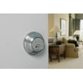thumbnail image 4 of Kwikset Deadbolt Lock 660-3S Single Cylinder SmartKey - Bright Brass Finish, 4 of 9