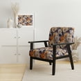thumbnail image 2 of Designart "Beige And Purple Cottage Flowers Composition" Upholstered Floral Accent Chair and Cottage Arm Chair - Multiple Color & Pattern, 2 of 7