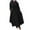 Black, variant on biudgviw Maxi Dress for Women Fashion 3/4 Sleeve Crewneck Solid Color Party Dress Fall Flowy Belted Ruffle Dresses