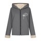 thumbnail image 5 of Ailaofu Women's Plus Rope Detail Oversized Hoodie Sherpa Zip Up Jacket, 5 of 7