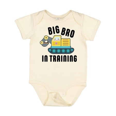

Inktastic Big Bro in Training with Bulldozer Gift Baby Boy Bodysuit