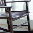 thumbnail image 4 of Merry Products Traditional Hardwood Outdoor/Indoor Rocking Chair, Dark, 4 of 6