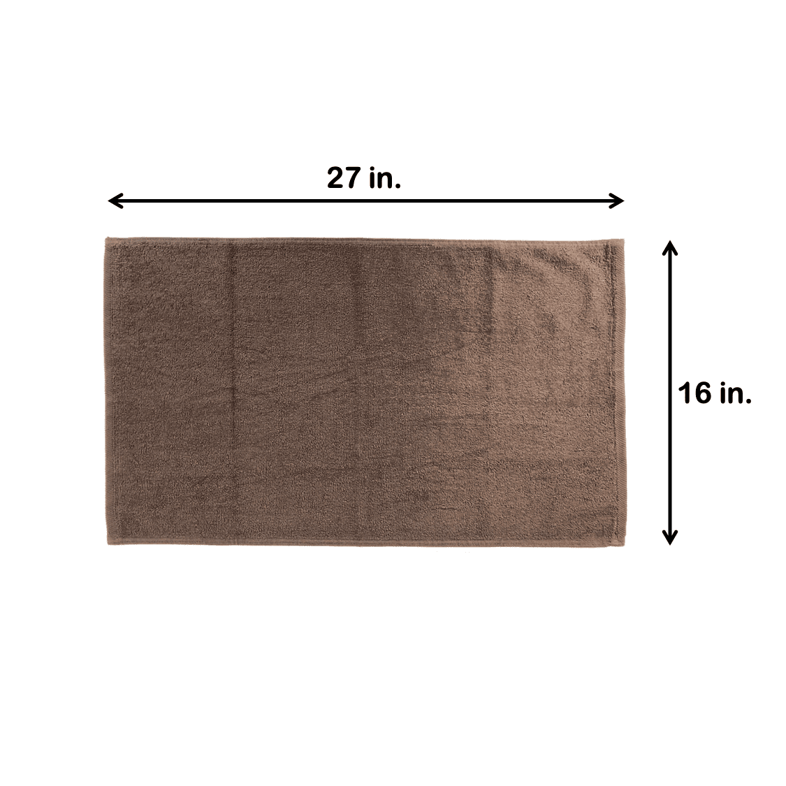Arkwright Bleach Safe Jr. Salon Towels - 100% Ring Spun Cotton Hand Towel for Spa - (12 Pack) Brown