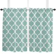 thumbnail image 5 of Cyan Turquoise Morocco Small Curtain Rod Pocket Short Curtains Half Drapes Partition Cabinet Door Window Curtains Home Decor, 5 of 6