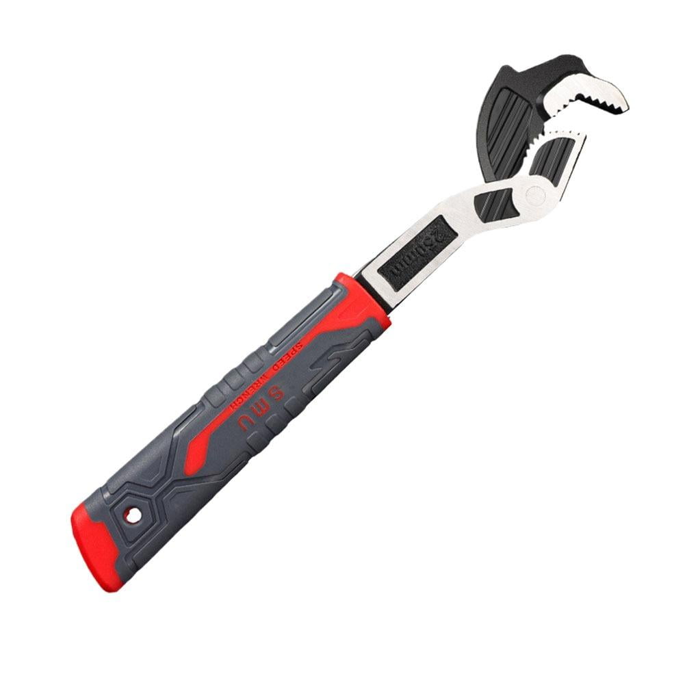 WarmFuPalace 6-Inch Heavy Duty Self-Locking Adjustable Wrench, Industrial Grade High Torque Auto-Lock Wrench for Home Repair, Plumbing, Automotive & Mechanical Maintenance