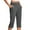 Dark Gray, variant on lmcalzta Capri Pants for Women Stretch High Waist Dress Work Pants Yoga Slack Workout Gym Trousers with Pockets