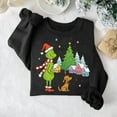 thumbnail image 3 of AKOLKOL Oversized Christmas Sweatshirt Women Tis The Season Christmas Shirt Xmas Tree Long Sleeve Fleece Pullover Tops, 3 of 6