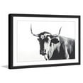 thumbnail image 2 of "Steer Face" Framed Painting Print, 2 of 2