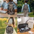thumbnail image 3 of Bulopur Boys 17 Inch Backpack Set, 4 Piece Camo Hunting Deer Print School Bookbag with Lunch Box, Water Bottle Holder and Pencil Case for Elementary, 3 of 8
