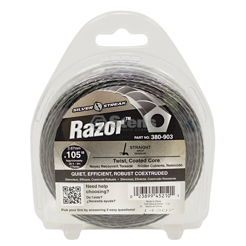 Razor Trimmer Line / .105 30' Clam Shell