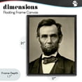 thumbnail image 4 of Stupell Industries Traditional Iconic Lincoln Portrait Black Floating Frame Canvas Art, 17 x 21, by Alexander Gardner, 4 of 8