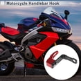 thumbnail image 2 of Gancho colgante para motocicleta Cuadrado Soporte para casco de motocicleta Equipaje Soporte para bicicletas Rojo 83mm de longitud, 2 of 7