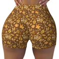 thumbnail image 2 of Fuzoiu Vintage fall harvest basket Print Women's Workout Shorts,Workout Biker Shorts Women,Exercise Fitness Shorts,Scrunch Short, Athletic Shorts for Gym Yoga Running Sport Active-Large, 2 of 8