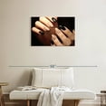 thumbnail image 2 of Elephant Stock Classy Neutral Nails Wall Art - Horizontal Canvas Wall Art - Lobby Wall Decor - Fashion And Beauty Canvas - Black And Beige Decor - 30" x 20", 2 of 8