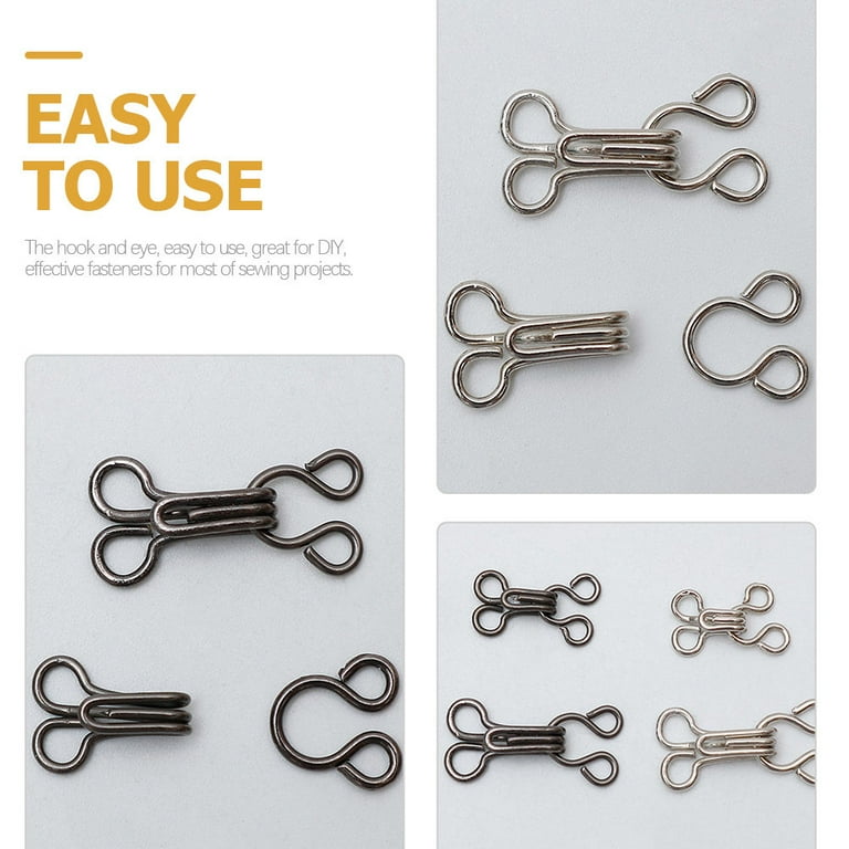 LEORX Sewing Hooks and Eyes Closure Fastening 120Pcs - Walmart.com