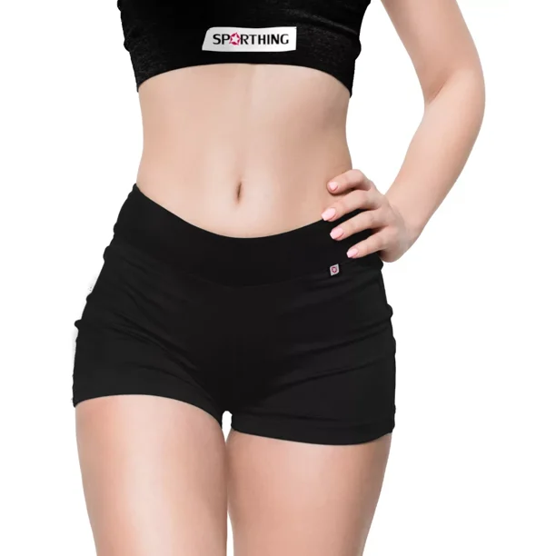 Short Básico Licra Algodón Mujer Strech Sport Transpirable