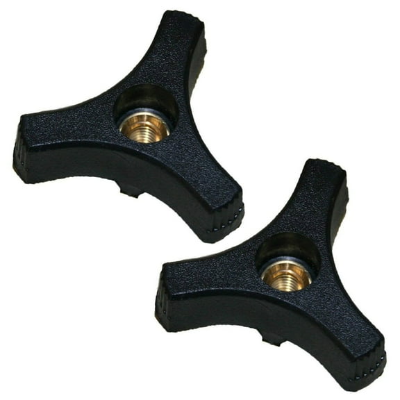 OEM Scag Mower Deck Cover Body Panel Plastic Wing Nut 3/8-16 X 7/8 Knob 2PK / GCZ-5KH, SM-52 & More / 04029-03 04022-04