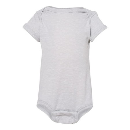 

Rabbit Skins - Infant Harborside MÃ©lange Bodysuit - 4491 - Grey Melange - Size: 6M
