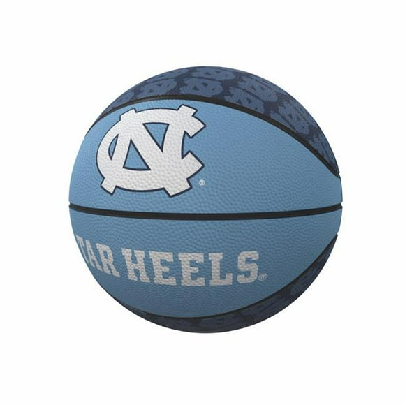 Logo Brands 185-91MR-1 North Carolina Repeating Logo Mini-Size Rubber Basketball