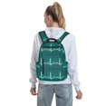 thumbnail image 7 of Honeii ECG Wave Print Lightweight Backpacks,Carry on Backpack,Durable Backpack for School, Work & Travel, 7 of 7