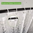 thumbnail image 5 of Cortina de ducha de 180 x 180 cm Cortina de baño PEVA transparente, 5 of 5