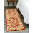 thumbnail image 3 of Unique Loom Voyage Collection Area Rug - Hickory (2' 7" x 10' Runner Brick Red/Cream), 3 of 10