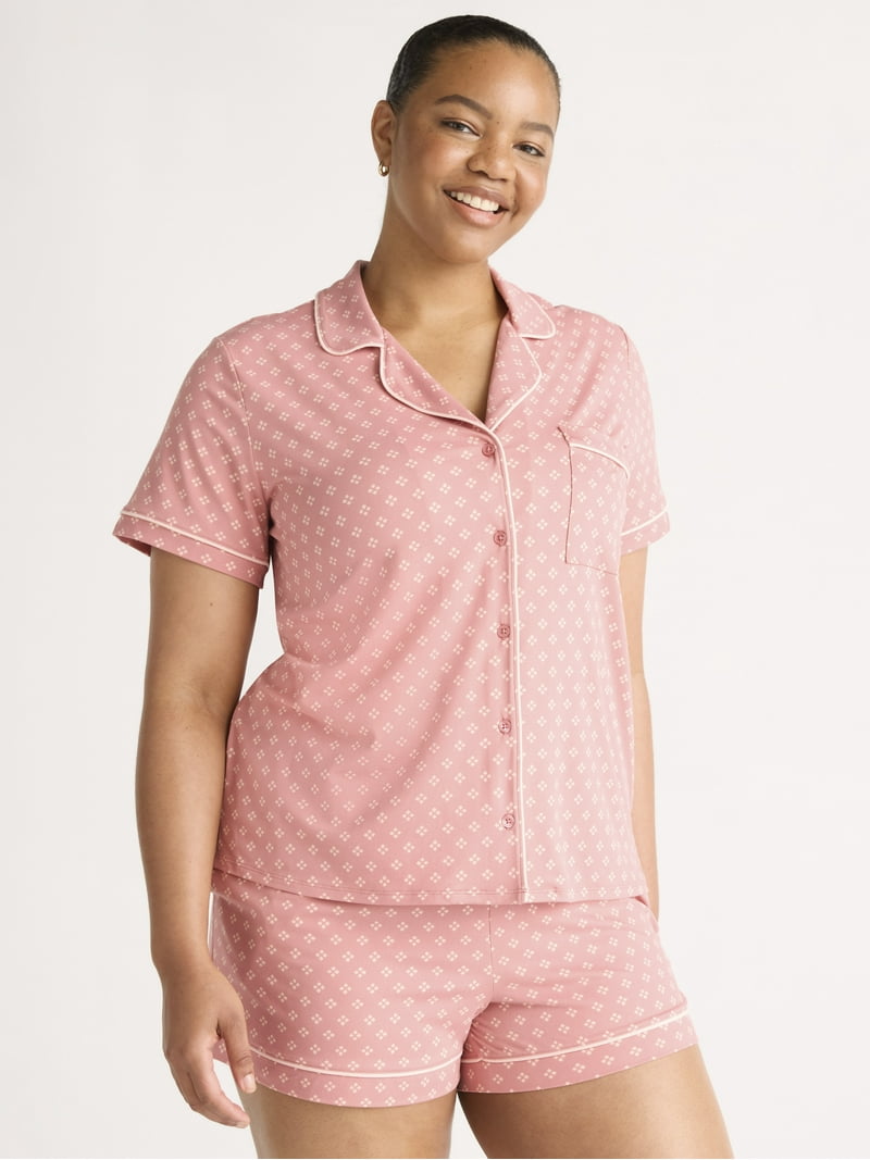 ya-ko♡ Joypsun Women's Dreamy Soft Collection Notch Collar Top and