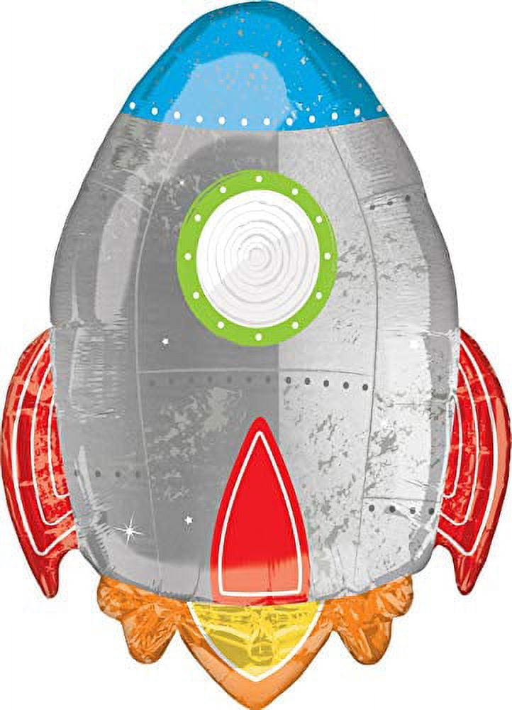 Mayflower Products Blast Off Space Alien 6th Birthday Party Supplies Balloon Bouquet Decoration