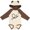 Natural & Brown w Ears, variant on Inktastic Doctor Stethoscope Boys or Girls Long Sleeve Baby Bodysuit