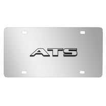 Cadillac ATS 3D Nameplate Mirror Chrome Stainless Steel License Plate