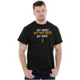 thumbnail image 3 of US Army Logo My Wife Hero Soldier Men's Graphic T Shirt Tees Brisco Brands S, 3 of 4