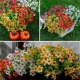 thumbnail image 5 of Outdoor Artificial Daffodils Plants - Fade Proof Faux Violet Plants for All Weather, Porch, Patio, Garden Decor - Hanging Planter Flowers, 5 of 7
