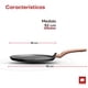 thumbnail image 5 of Ultrachef Crepera con Revestimiento Antiadherente de Piedra de Alemania 100% libre de PFOA, Comal de Cocina. Gris, 32 cm, 5 of 7