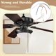thumbnail image 5 of Kit Interruptor Ventilador Techo, 3 Velocidades, 4 Cables, Ventilador, Control Velocidad con Cremallera,Interruptor Cable TraccióN ZE-208S Cuerda Dorada, 5 of 5